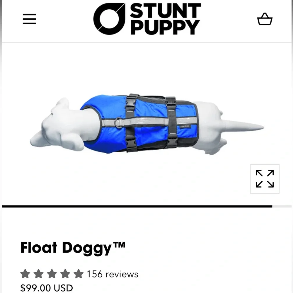 Stunt Puppy Blue Life Jacket, M
